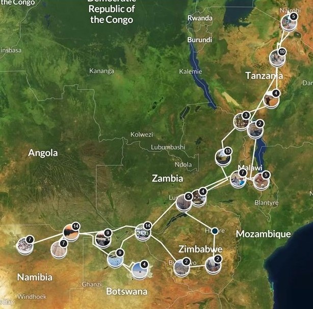 Slideshow - Mega camping safari from Nairobi to Namibia